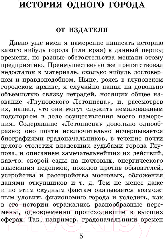 Художественная книга АСТ История одного города. Сказки / 9785171062804 (Салтыков-Щедрин М.Е.) — фото 4