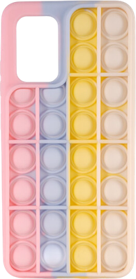 Чехол-накладка Case Pop It для Galaxy A32 4G (розовый/серый) - 