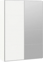 Шкаф-купе ТриЯ Траст СШК 2.160.80-13.15 2-х дверный (белый снег/зеркало/стекло белый глянец) - 