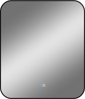 Зеркало Континент Torry Black Led 60x70 (подсветкой, бесконтактным сенсором, антизапотевания) - 
