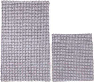 Набор ковриков для ванной и туалета Karven Micro / KV 431 (Gri/серый)
