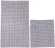 Набор ковриков для ванной и туалета Karven Micro / KV 431 (Gri/серый) - 