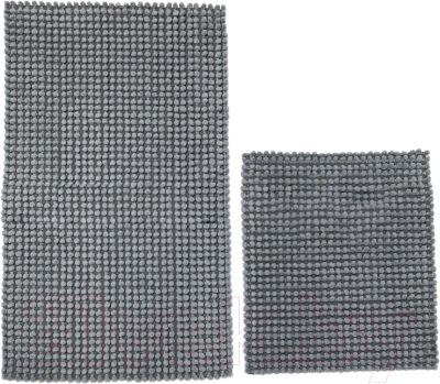 Набор ковриков для ванной и туалета Karven Micro / KV 431 (K.Gri/темно-серый)