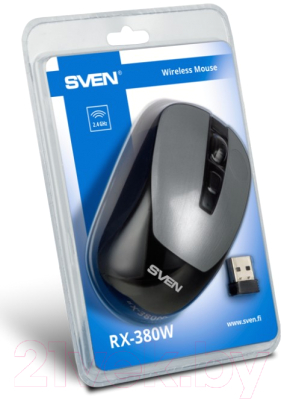Мышь Sven RX-380W (серебристый)