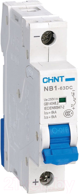 Выключатель автоматический Chint NB1-63DC 1P 16A 6kA C 250B DC (R) / 182706