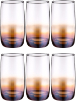 Набор стаканов Glasstar Карамельный омбре-3 RNKO_9369_3 (330мл, 6шт) - 