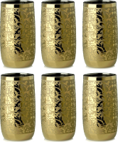 Набор стаканов Glasstar Золотой арабески-3 GN126Z_9369_3 (6шт) - 