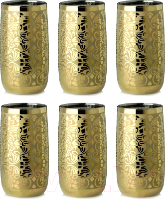 Набор стаканов Glasstar Золотой либерти-3 GN129Z_9369_3 (6шт)
