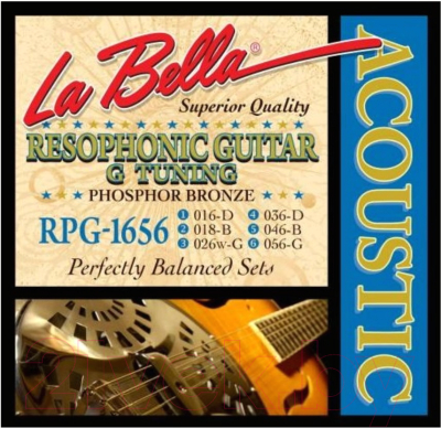 Струны для акустической гитары La Bella RPG-1656