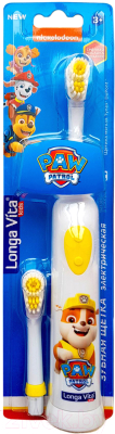 Электрическая зубная щетка Longa Vita KAB-3 Paw Patrol (желтый)