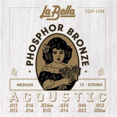 Струны для акустической гитары La Bella 7GP12M