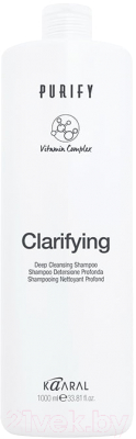 Шампунь для волос Kaaral Purify Clarifying Для глубокого очищения (1л)