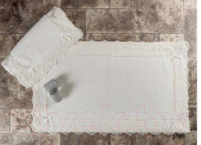 Набор ковриков для ванной и туалета Karven Berra / KV 261 (кремовый)