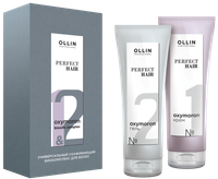 Набор косметики для волос Ollin Professional Perfect Hair Универсальный ухаживающий биокомплекс Крем+Гель (2x250мл) - 