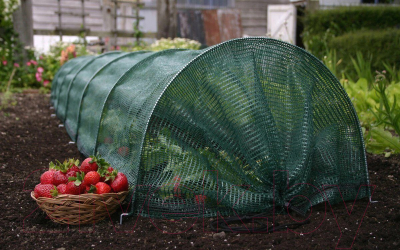 Защитная сетка для растений ХозАгро Затеняющая 80% 4x6м (с клипсой, зеленый)