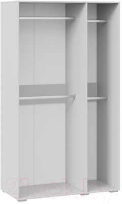 Шкаф ТриЯ Нео 3-х дверный с зеркалом (белый/ателье светлый/ателье светлый/ателье светлый)