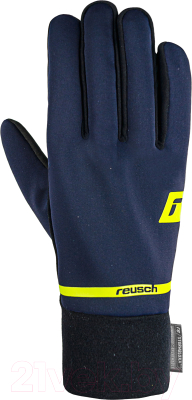 Перчатки лыжные Reusch Hike & Ride Stormbloxx Touch-Tec / 6205118-4549 (р-р 6.5, синий/желтый)