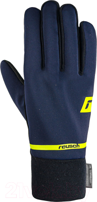 Перчатки лыжные Reusch Hike & Ride Stormbloxx Touch-Tec / 6205118-4549 (р-р 9.5, синий/желтый)