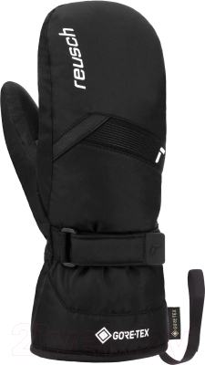 Перчатки лыжные Reusch Flash Gore-Tex Junior Mitten / 6261605-7701 (р-р 5.5, Black/White)