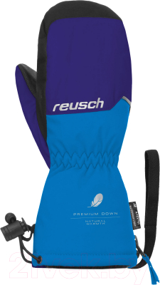 Перчатки лыжные Reusch Jerry Down R-Tex Xt Mitten / 6285539-4005 (р-р 3, Surf The Web/Brilliant Blue)