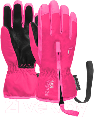 Перчатки лыжные Reusch Ben / 6285108-3329 (р-р 5, Fuchsia Purple/Knockout Pink)