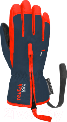 Перчатки лыжные Reusch Ben / 6285108-4939 (р-р 4, Dress Blue/Cherry Tomat)
