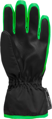 Перчатки лыжные Reusch Ben / 6285108-7716 (р-р 5, Black/Neon Green)