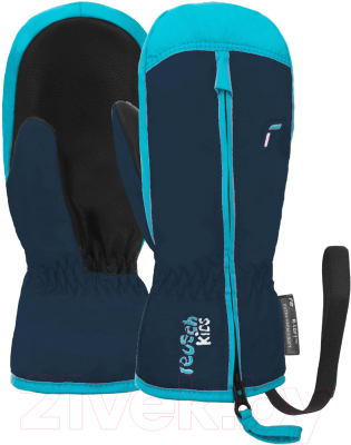 Варежки лыжные Reusch Ben / 6285408-4503 (р-р 4, Mitten Dress Blue/Bachelor Button)