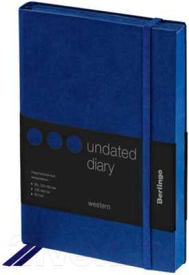 Изображение товара Ежедневник Berlingo Western / UD0_85602 (136л, синий)