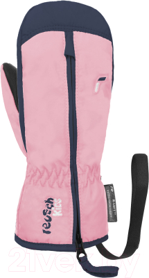 Варежки лыжные Reusch Ben Mitten / 6285408-3360 (р-р 1, Light Rose/Dress Blue)