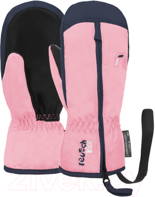 Варежки лыжные Reusch Ben Mitten / 6285408-3360 (р-р 2, Light Rose/Dress Blue)