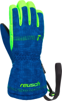 Перчатки лыжные Reusch Maxi R-Tex Xt / 6285215-4507 (р-р 4, Surf The Web/Green Gecko) - 