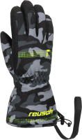 Перчатки лыжные Reusch Maxi R-Tex Xt / 6285215-7696 (р-р 4, Black/Grey Camou) - 