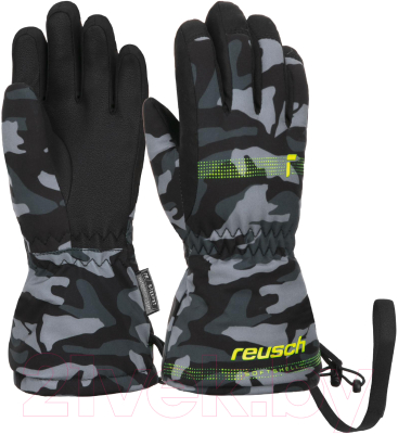 Перчатки лыжные Reusch Maxi R-Tex Xt / 6285215-7696 (р-р 4, Black/Grey Camou)