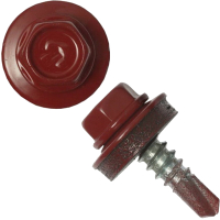 

Саморез No Brand, 5.5x25 Кровельный RAL3005 / M10516