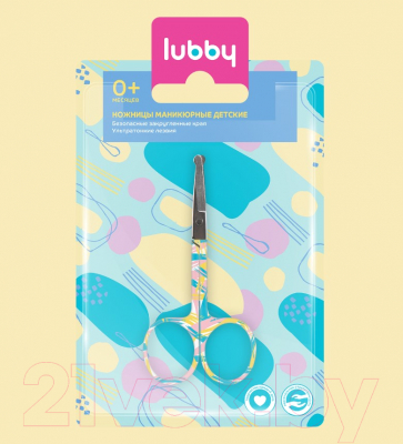 Ножницы для новорожденных Lubby 27382/12