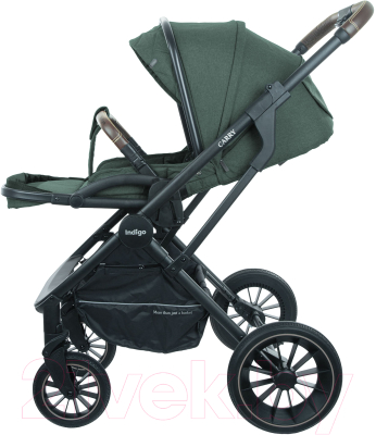 Детская универсальная коляска INDIGO Carry 2 в 1 (зеленый)