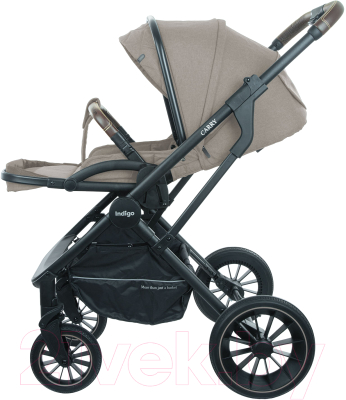 Детская универсальная коляска INDIGO Carry 3 в 1 (бежевый)
