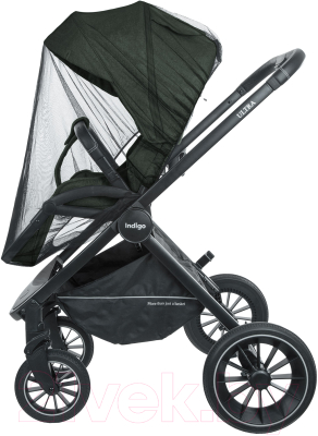 Детская универсальная коляска INDIGO Ultra 3 в 1 (зеленый)