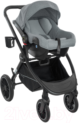 Детская универсальная коляска INDIGO Ultra 3 в 1 (серый)