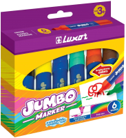 Фломастеры Luxor Jumbo / 6190/Box (6цв) - 