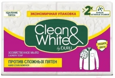 Мыло хозяйственное Duru Clean And White Против сложных пятен (4x120г)