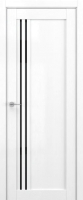 Дверь межкомнатная Deform V9 ДО 80x200 (вайт вуд/стекло черный лак) - 
