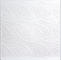 Потолочная плита SOLID Косички из пресованного полистирола (500x500, белый) - 