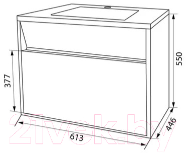 Тумба под умывальник IDDIS Esper ESP60W0i95