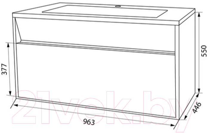 Тумба под умывальник IDDIS Esper ESP10W0i95