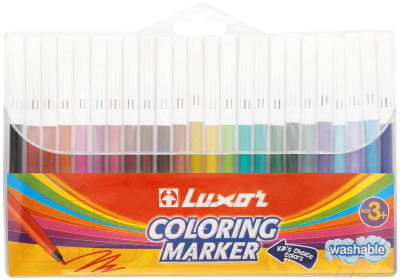 Фломастеры Luxor Coloring / 6101/24 WT (24цв)