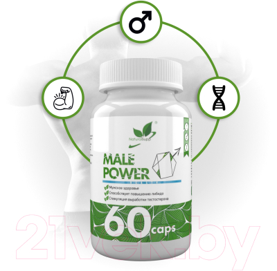 Комплексная пищевая добавка NaturalSupp Изо+ (Male power) (60капсул)