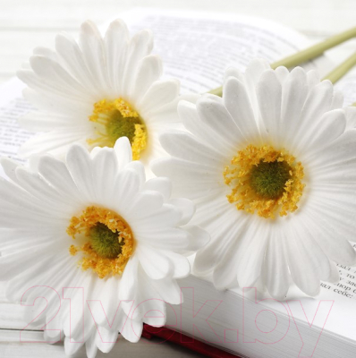 Искусственный цветок ForGarden Гербера / BN10608 (белый)