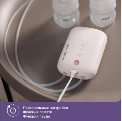 Молокоотсос электрический Philips AVENT Premium Plus Natural Motion / SCF393/11 (розовый)